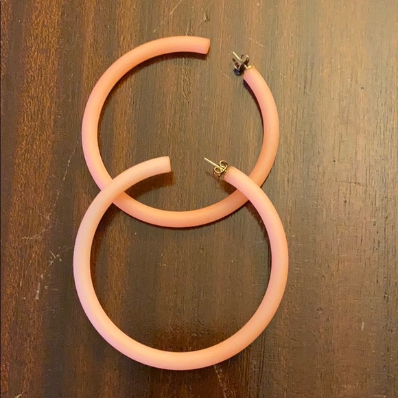 Vintage 70’s Acrylic 3” Hoops - Picture 2 of 7